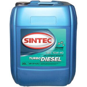 Масло SINTEC Turbo Diesel SAE 10W-40 API CF-4/CF/SJ канистра 20л/Motor oil 20liter can