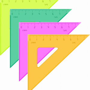 Треугольник 45°, 7см Стамм "Neon", ассорти