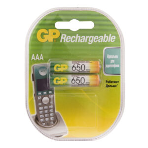 Аккумулятор GP AAA (HR03) 650mAh 2BL