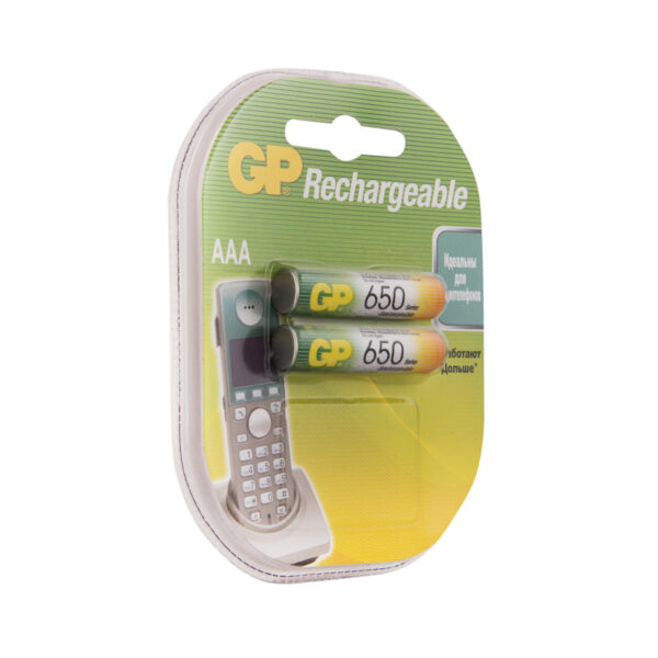 Аккумулятор GP AAA (HR03) 650mAh 2BL