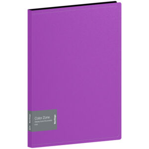 Папка с 60 вкладышами Berlingo "Color Zone", 21мм, 1000мкм, фиолетовая