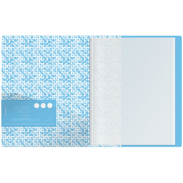 Папка с 20 вкладышами Berlingo "Starlight S", 17мм, 600мкм, голубая, с внутр. карманом, с рисунком