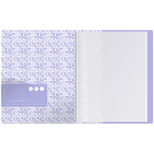 Папка с 20 вкладышами Berlingo "Starlight S", 17мм, 600мкм, фиолетовая, с внутр. карманом, с рисунком