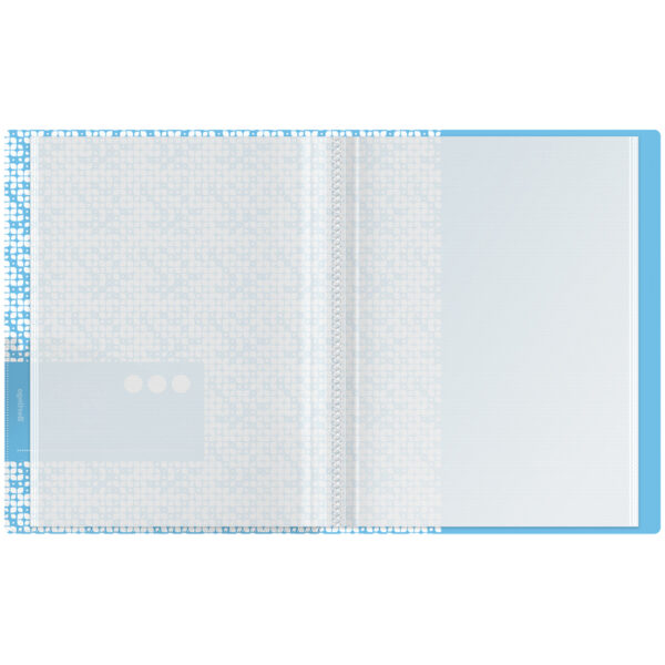 Папка с 30 вкладышами Berlingo "Starlight S", 17мм, 600мкм, голубая, с внутр. карманом, с рисунком