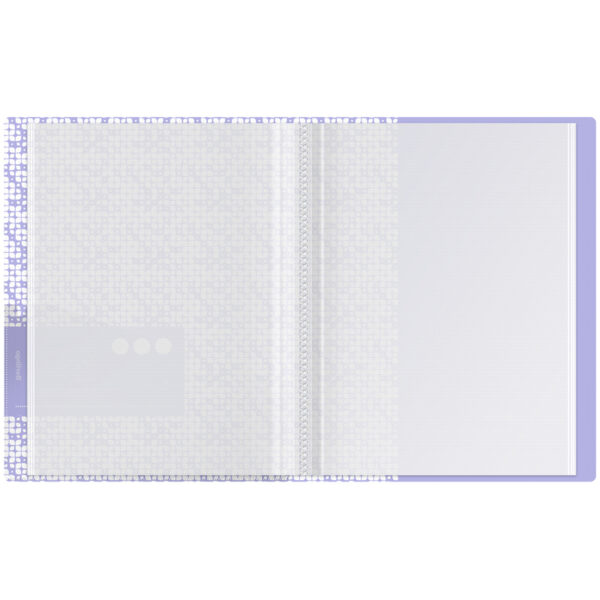 Папка с 30 вкладышами Berlingo "Starlight S", 17мм, 600мкм, фиолетовая, с внутр. карманом, с рисунком