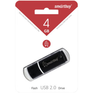 Память Smart Buy "Crown"   4GB, USB 2.0 Flash Drive, черный