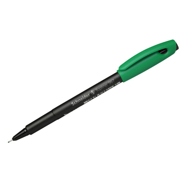 Ручка капиллярная Schneider "Topliner 967" зеленая, 0,4мм