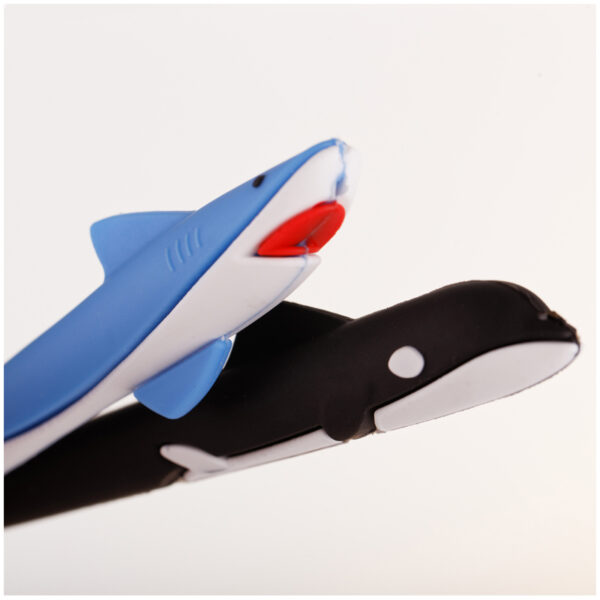 Ручка шариковая MESHU "Shark&Whale" синяя, 0,7мм, софтач, ассорти