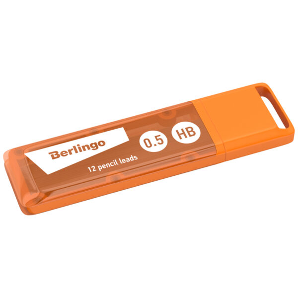 Грифели для механических карандашей Berlingo, 12шт., 0,5мм, HB