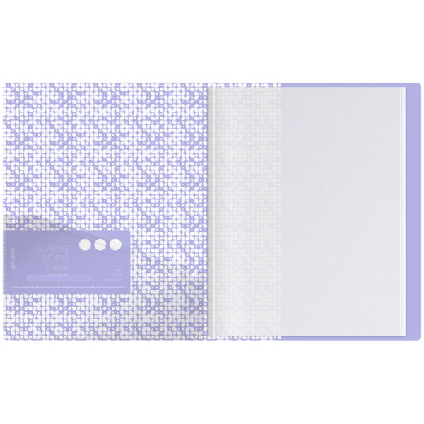 Папка с 10 вкладышами Berlingo "Starlight S", 17мм, 600мкм, фиолетовая, с внутр. карманом, с рисунком