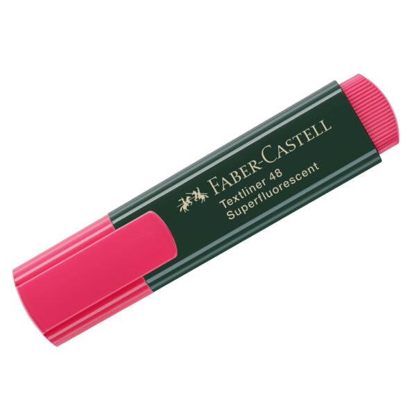 Текстовыделитель Faber-Castell "48" красный, 1-5мм