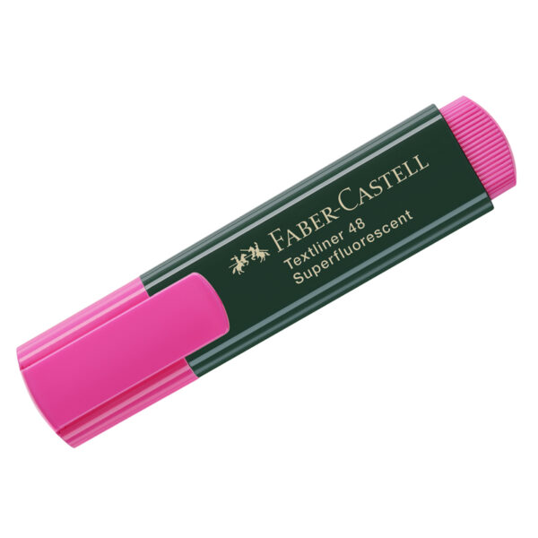 Текстовыделитель Faber-Castell "48" розовый, 1-5мм