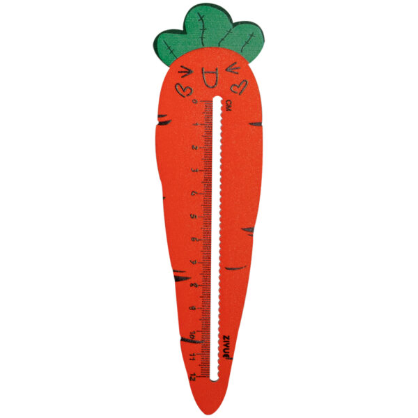 Линейка деревянная MESHU "Carrot", 12см, европодвес