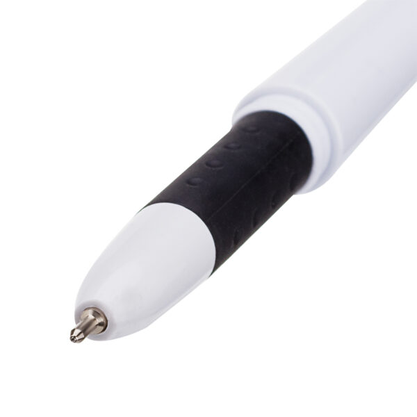 Ручка гелевая OfficeSpace черная, 0,6мм, грип, игольчатый стержень