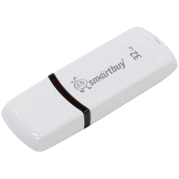 Память Smart Buy "Paean"  32GB, USB 2.0 Flash Drive, белый