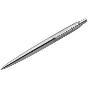 Ручка гелевая Parker "Jotter Stainless Steel CT" черная, 0,7мм, кнопочный механизм, подар.уп.