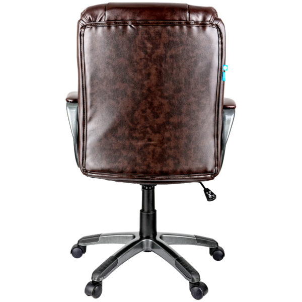 Кресло руководителя Helmi HL-E08 "Receipt", экокожа коричневая