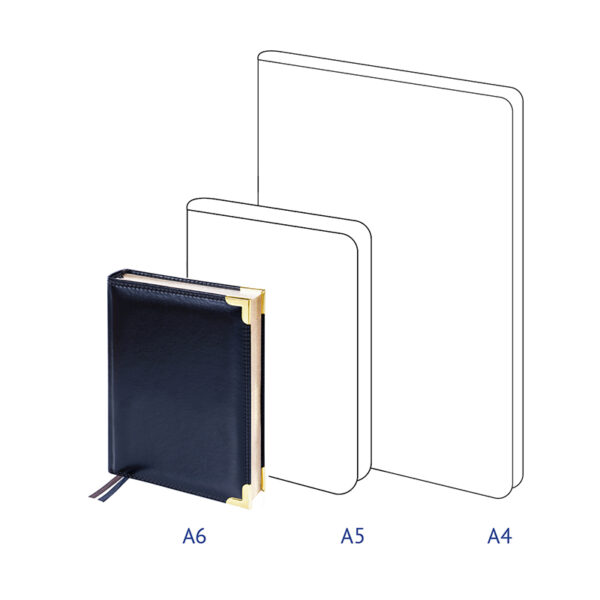 Ежедневник недатированный, A6, 160л., кожа, Delucci, гладкая кожа, зол. срез