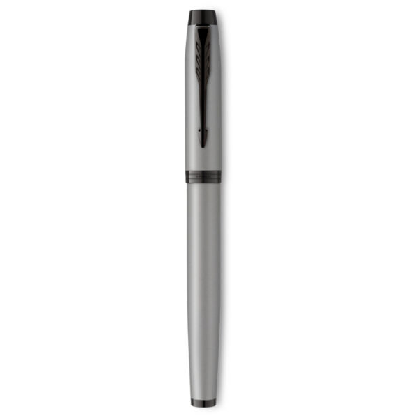 Ручка перьевая Parker "IM Achromatic Grey" синяя, 0,8мм, подар. уп.