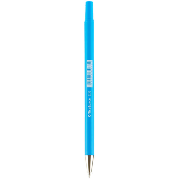Ручка шариковая OfficeSpace "LC-Assistant" синяя, 0,7мм, корпус ассорти, штрих-код