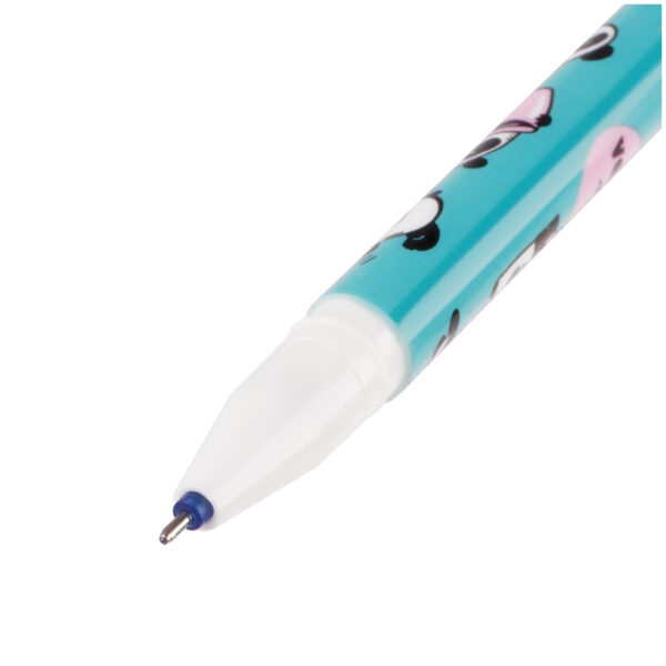Ручка гелевая стираемая MESHU "Panda Team", синяя, 0,5мм, корпус ассорти