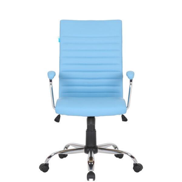 Кресло руководителя Helmi HL-E42, экокожа голубая