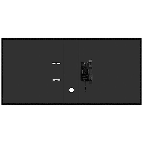Папка-регистратор Berlingo "DoubleBlack", 80мм, ламинированная, черная, с рисунком