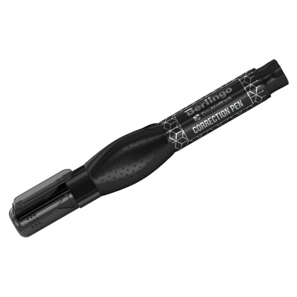 Корректирующий карандаш Berlingo "Double Black", 08мл, металлический наконечник