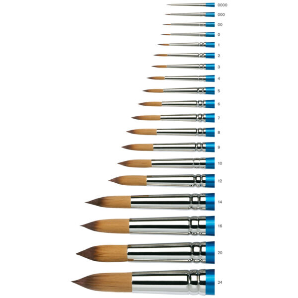 Кисть художественная синтетика Winsor&Newton "Cotman 111", №24, короткая ручка