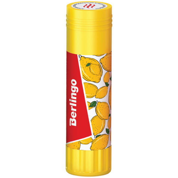 Клей-карандаш Berlingo "Aroma", 21г, ароматизированный (мята, лимон, клубника, роза)