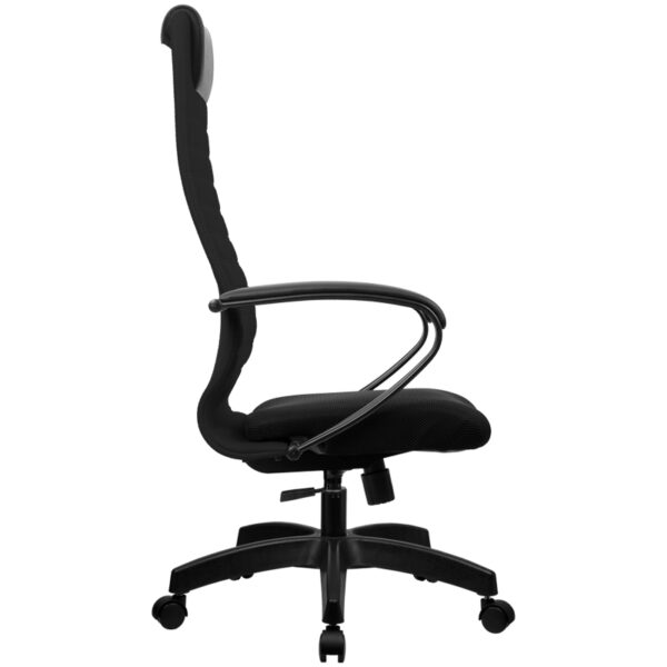 Кресло руководителя Метта SU-BP-10 PL, ткань-сетка черная №20, топ-ган (100/001)