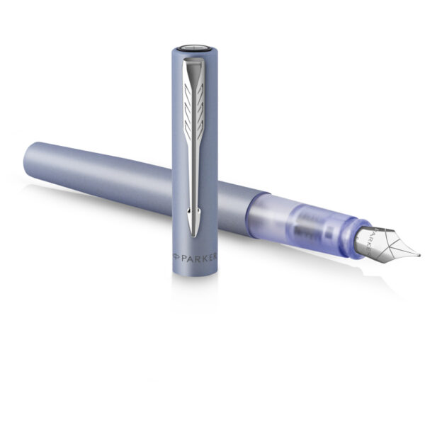 Ручка перьевая Parker "Vector XL Silver Blue" синяя, 0,8мм, подар. уп.
