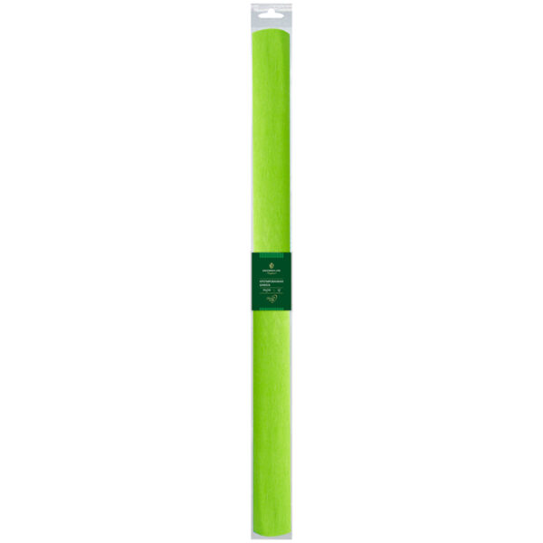 Бумага крепированная Greenwich Line, 50*250см, 32г/м2, зеленое яблоко, в рулоне, пакет с европодвесом