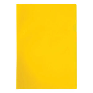 Папка-уголок OfficeSpace, A4, 100мкм, прозрачная желтая