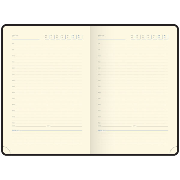 Ежедневник недатир. A5, 136л., кожзам, Berlingo "Western", с резинкой, коричневый