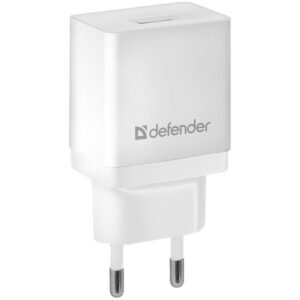 Зарядное устройство сетевое Defender EPA-10, 1хUSB, 2.1А output, пакет, белый