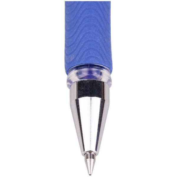 Ручка гелевая Crown "Jell-Belle" синяя, 0,5мм, грип, штрих-код