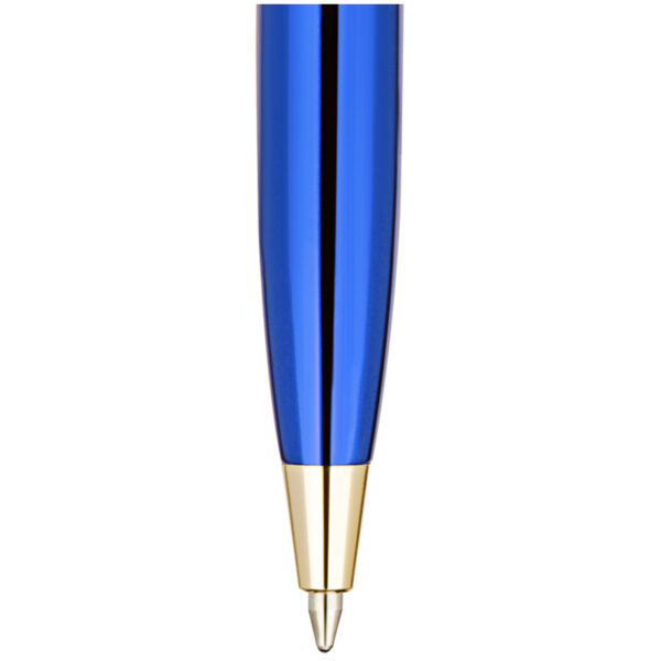 Набор Delucci "Azzurro": ручка шарик., 1мм и ручка-роллер, 0,6мм, синие, корпус син/зол., подар.уп.