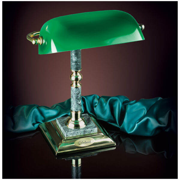 Лампа настольная Delucci, зеленый мрамор