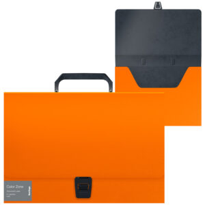 Папка-портфель 1 отделение Berlingo "Color Zone" A4, 330*230*35мм, 1000мкм, оранжевая