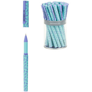 Ручка шариковая Greenwich Line "Pattern lavender" синяя, 0,7 мм, игольчатый стержень, грип, софт-тач