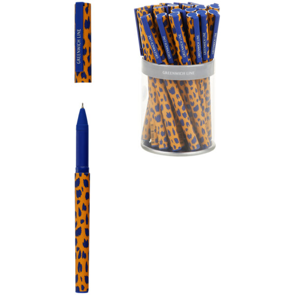 Ручка шариковая Greenwich Line "Sienna" синяя, 0,7 мм, игольчатый стержень, грип, софт-тач