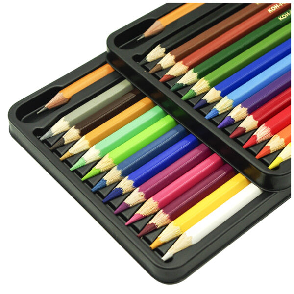Карандаши цветные художественные Koh-I-Noor "Polycolor 3834", 24цв., заточен.+ точилка+2 ч/гр. кар. 1500, картон, европодвес