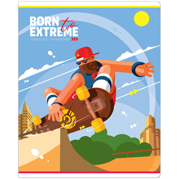 Тетрадь 48л., А5, клетка ArtSpace "Спорт. Born to extreme", эконом