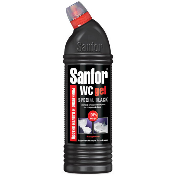 Средство для туалета Sanfor WC "Special Black", гель, 750мл