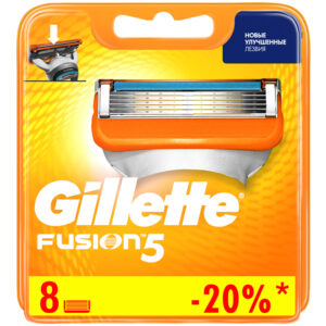 Кассеты для бритья сменные Gillette "Fusion", 8шт.