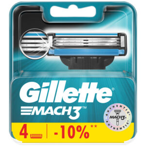 Кассеты для бритья сменные Gillette "Mach3", 4шт.