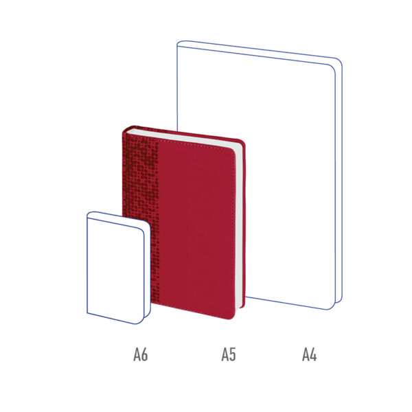 Ежедневник недатир. A5, 160л., кожзам, Berlingo "Vivella Prestige", красный