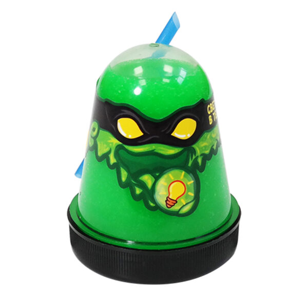 Слайм Slime "Ninja", зеленый, светится в темноте, 130г