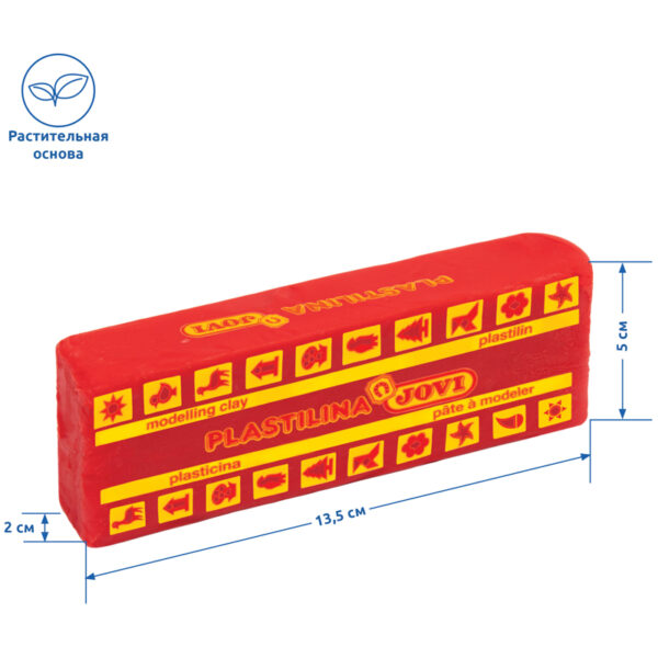 Пластилин JOVI, красный, 150г